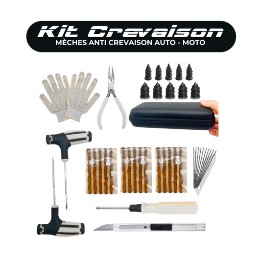 Kit de Réparation Pneu Rapide - Voitures Motos